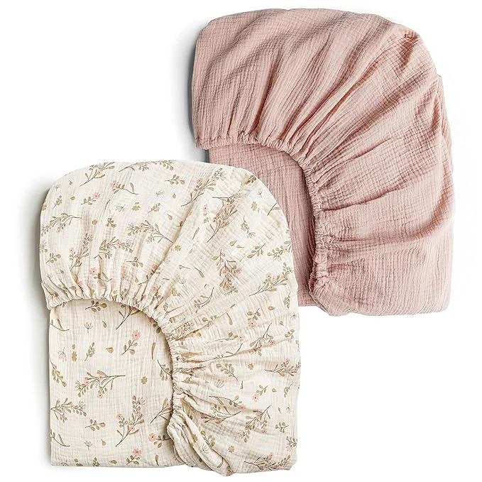 Convenient Konssy Muslin Crib Sheets for Girl Boy Luxury