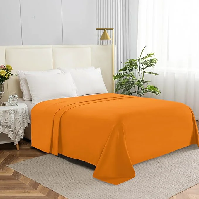 Breathable Elegant Comfort Premium Hotel Quality 1-Piece Flat Sheet Luxury Softest 1500 Carefully Designed