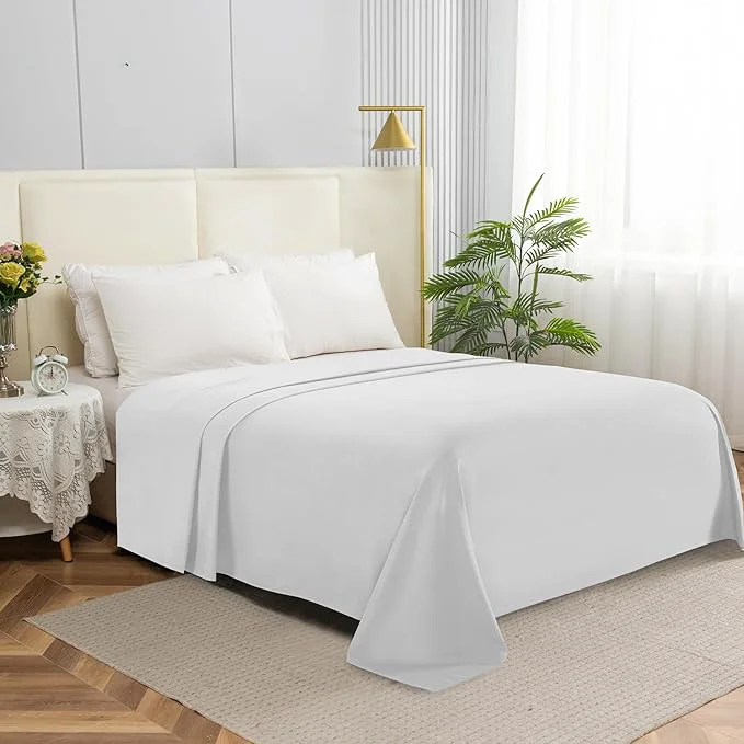 Traditional Elegant Comfort Premium Hotel Quality 1-Piece Flat Sheet Luxury Softest 1500 Classic