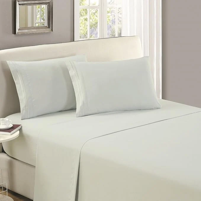Detailed Mellanni King Size Flat Sheet Traditional