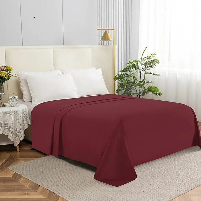 Artisan Elegant Comfort Premium Hotel Quality 1-Piece Flat Sheet Luxury Softest 1500