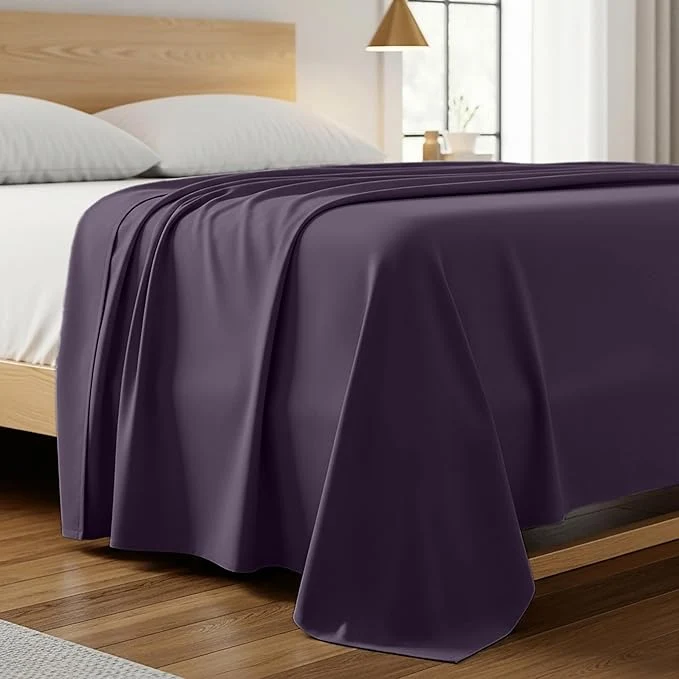 World-Class Mellanni California King Size Flat Sheet High-End