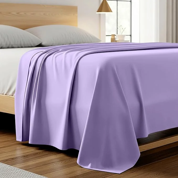 Expertly Made Mellanni Twin XL Size Flat Sheet Exclusive