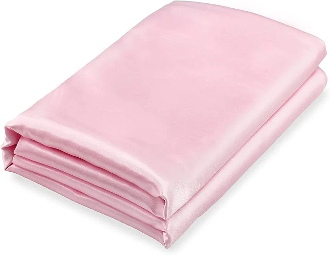 Outstanding Homiest Blush Pink Satin Twin Sheet Set Original Design