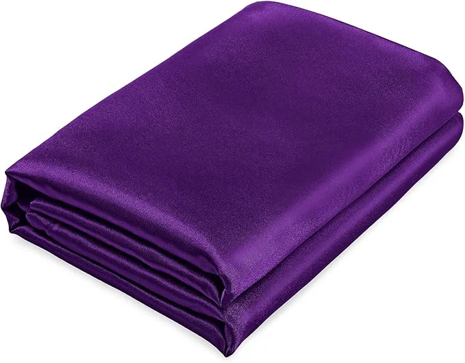 Smart Homiest Purple Satin Flat Sheet Original Design