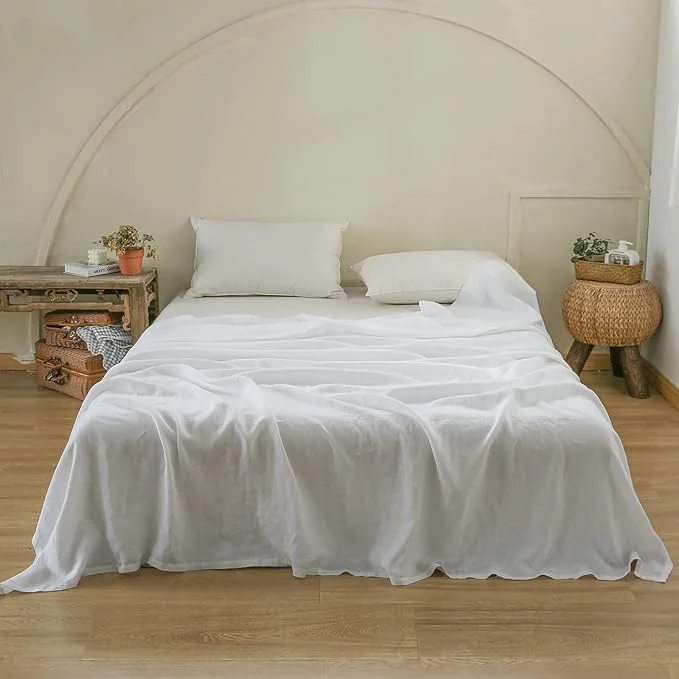 Fast Simple Opulence French Linen Flat Sheet Fine