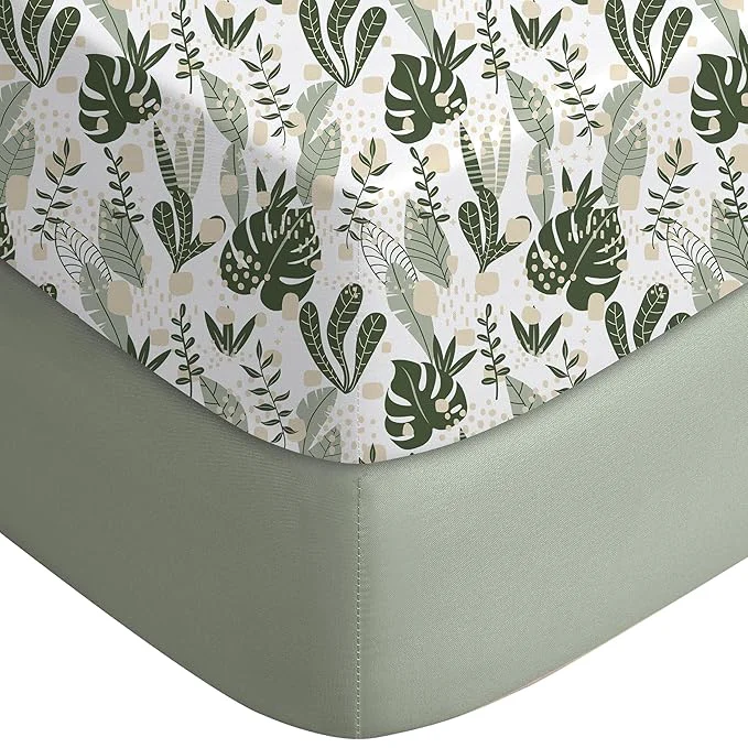 Smart Yoofoss Pack and Play Sheets Fitted Mini Crib Sheets 2-Pack Environmentally Friendly