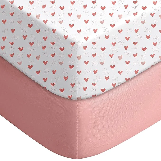 Flexible Yoofoss Pack and Play Sheets Fitted Mini Crib Sheets 2-Pack Smart