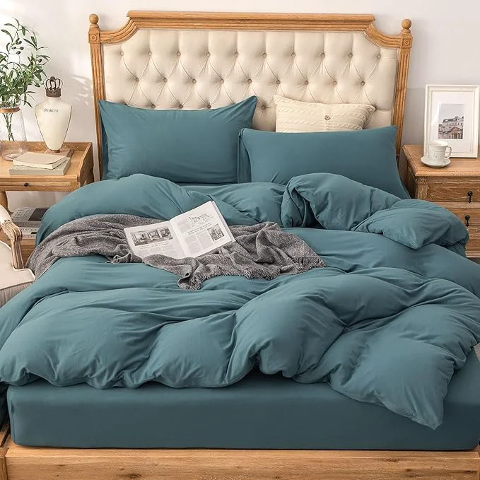 Comfortable PURE ERA Jersey Knit Duvet Cover Set T-Shirt Cotton Super Soft Comfy 3pc Minimalist