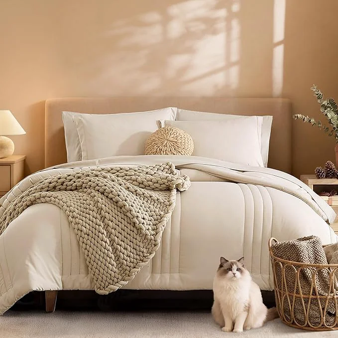 High-End Monbix California King Size Comforter Set Enhanced