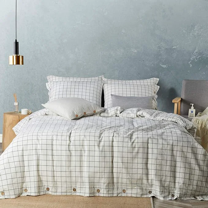 Healthy JELLYMONI Cotton Duvet Cover King Size Green