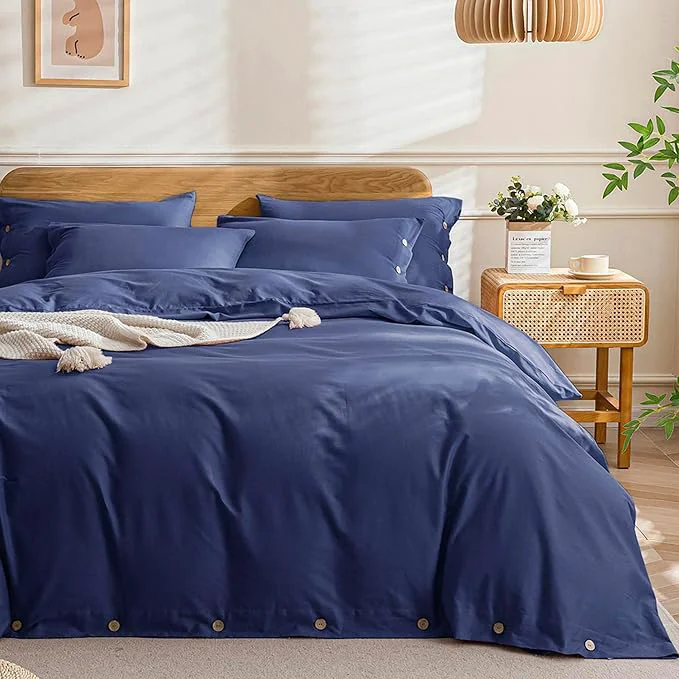 Eco-Friendly JELLYMONI Cotton Duvet Cover Queen Size Detailed