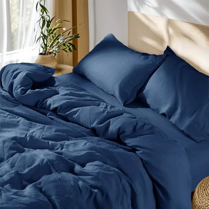 Smooth SONORO KATE French Linen Duvet Cover King Size Soft Breathable Fine