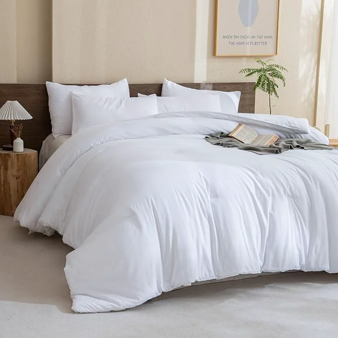 Certified Paxrac White Super King Comforter Set 120x120In 3 Pieces Oversized King Authentic