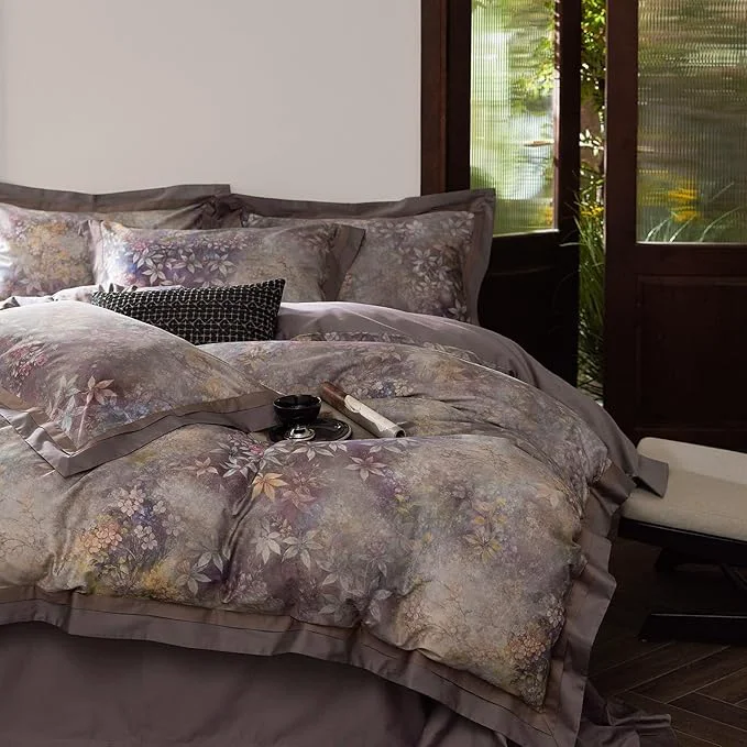 Classic mixinni Vintage Floral Duvet Cover Set Traditional