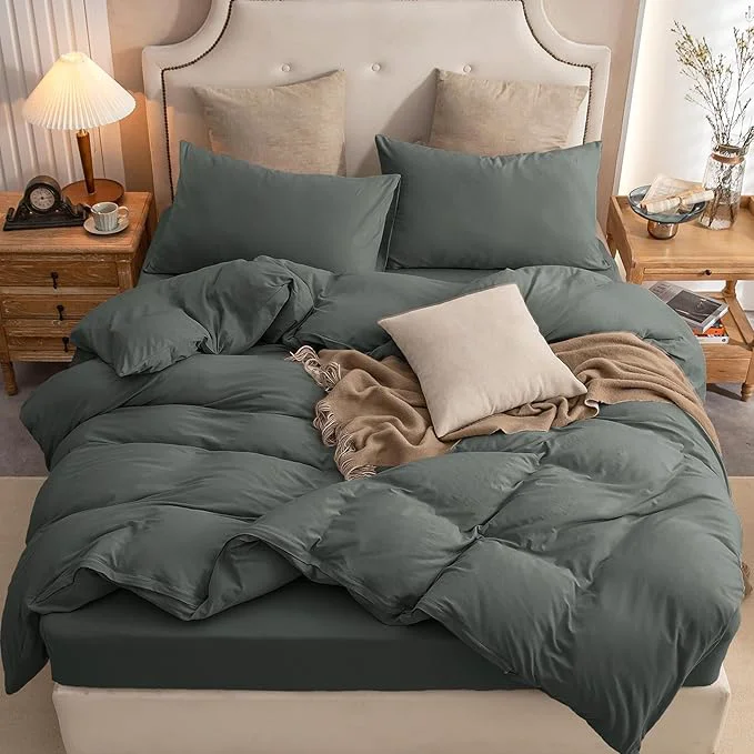 Original Design PURE ERA Jersey Knit Duvet Cover Set T-Shirt Cotton Super Soft Comfy 2pc Recyclable