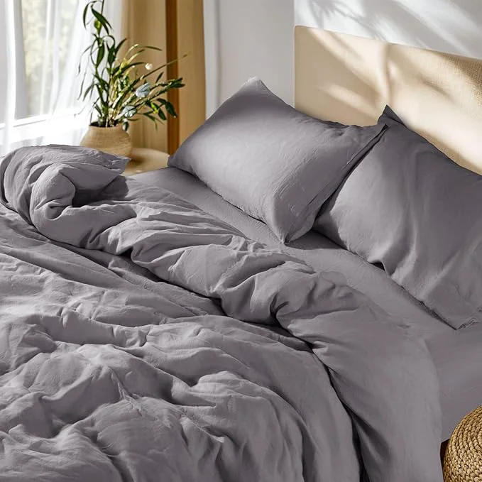 Versatile SONORO KATE French Linen Duvet Cover Queen Size Soft Breathable World-Class
