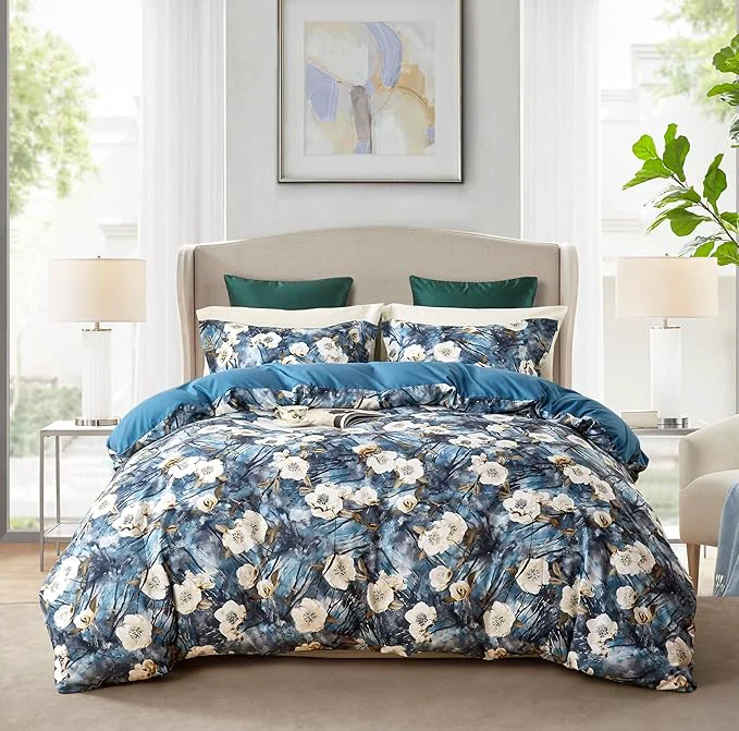 Solid Cupocupa Duvet Cover Full Size Set Boho Floral Pattern Full Duvet Cover Set Innovative