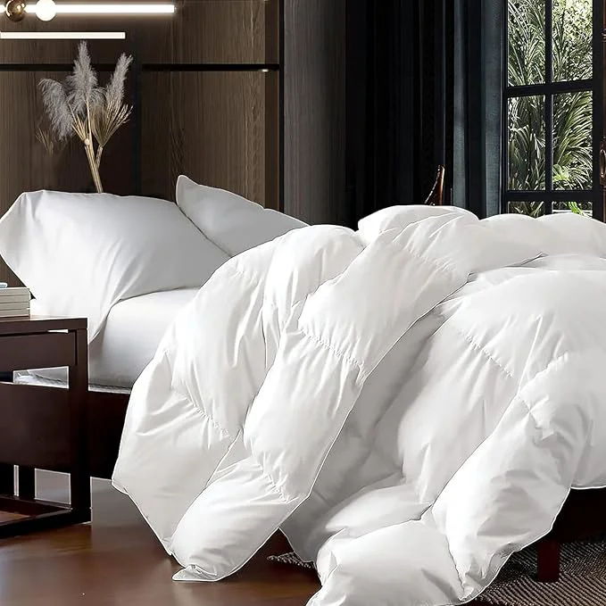 Convenient Luxurious Oversized Super King 120 x 120 Size Goose Down Fiber Waterfowl Fine Crafted