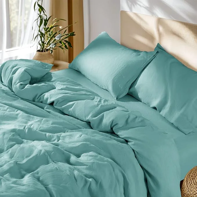 Proven SONORO KATE French Linen Duvet Cover Queen Size Soft Breathable Secure