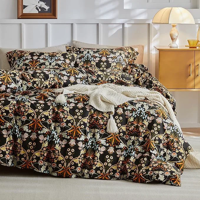 Solid mixinni Duvet Cover Twin XL Size Cotton Percale Farmhouse Bedding Sets Soft Practical