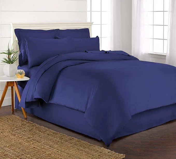 Premium Queen Duvet Cover by Pure Bamboo 3 Piece Set Organic Viscose Reliable