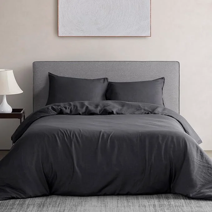 Contemporary DAPU Linen Duvet Cover Pure Natural French Flax Linen Smooth