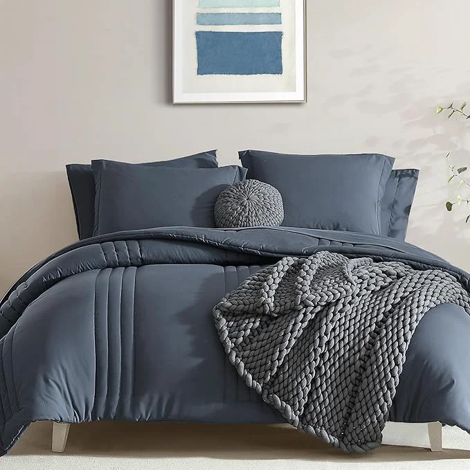 Trendy Monbix Super King Size Comforter Set Natural