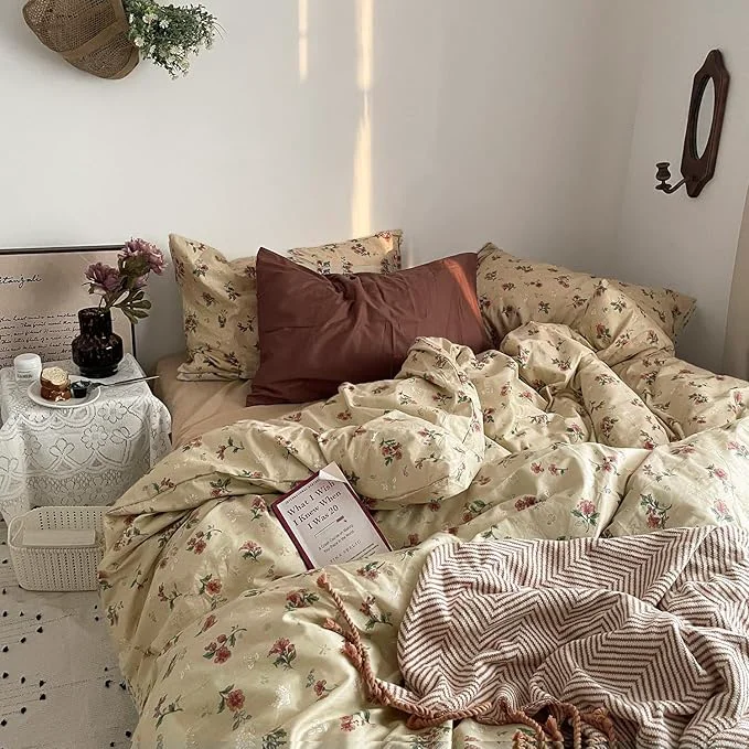 Eco-Friendly mixinni Vintage Floral Duvet Cover King Size Powerful