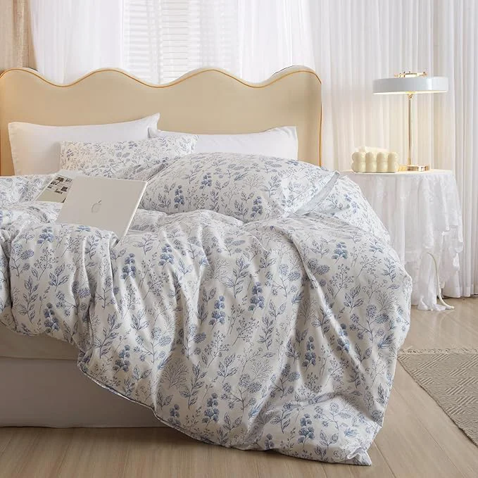 Soft mixinni Blue Flowers Duvet Cover Expertly Made