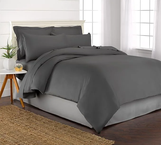 World-Class Twin Duvet Cover by Pure Bamboo 2 Piece Set Organic Viscose Effective