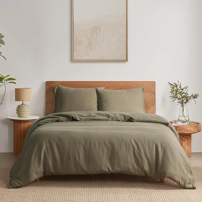 Secure DAPU Linen Duvet Cover Set Powerful