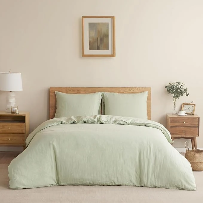 Casual DAPU Linen Duvet Cover Set Solid