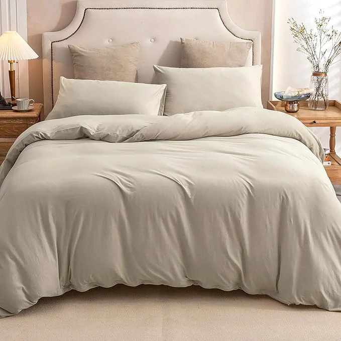 Responsible PURE ERA Jersey Knit Duvet Cover Set T-Shirt Cotton Super Soft Comfy 3pc Trendy