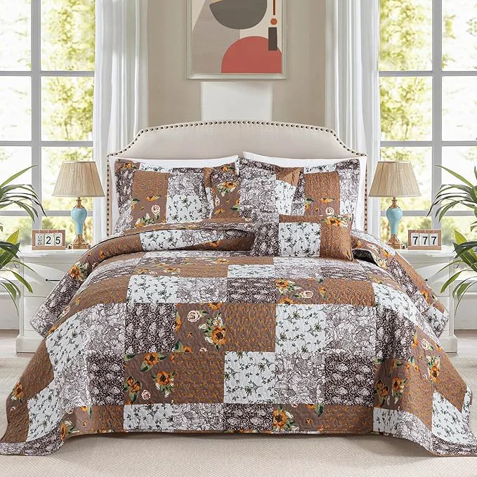 Safe BEDIFANY Cotton Filling King Quilt Set Genuine