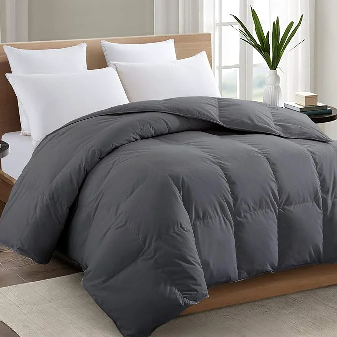 TEXARTIST Premium 2100 Series Queen Comforter All Season Breathable Grey Consistent