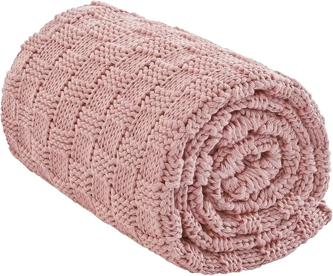 High-Grade Knitted Weighted Blanket Adult No Beads Heavy Blanket 48 x 72” 15lbs Stylish