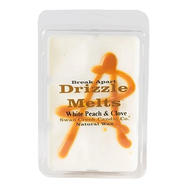 Premium Swan Creek White Peach Clove Drizzle Melts 6-Pack Secure