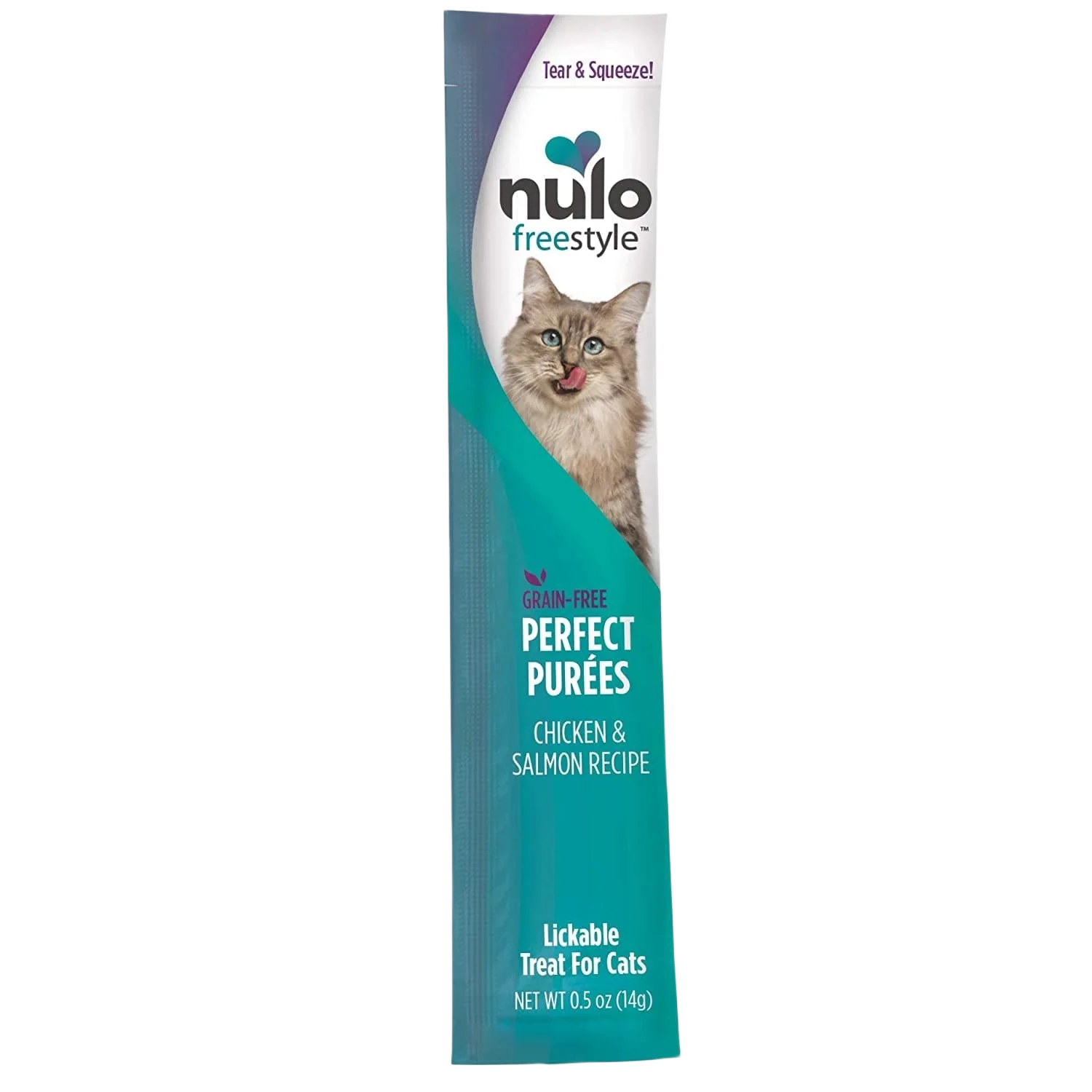 Unique Nulo style Chicken Salmon Puree for Cats 0.5 oz. Expertly Made