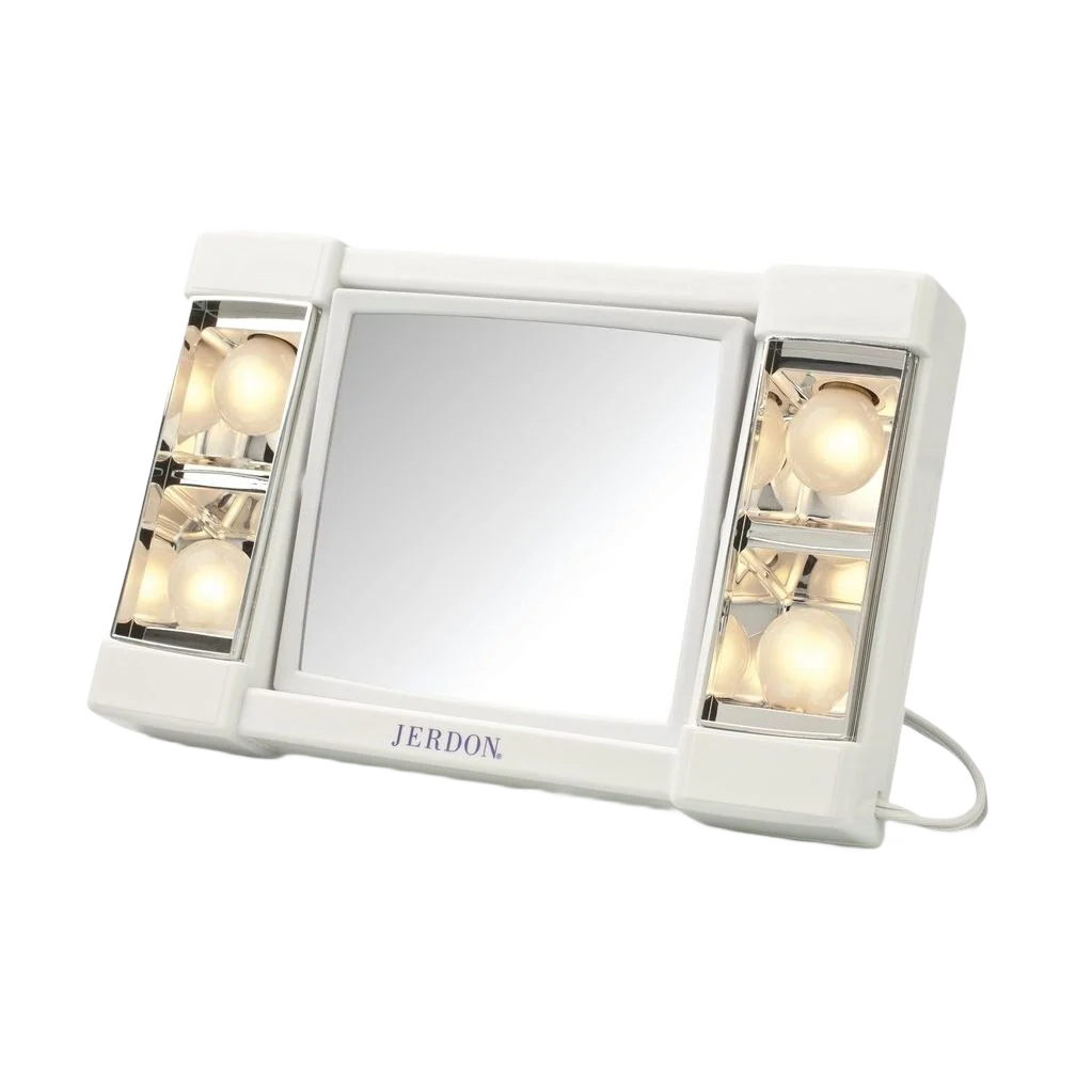 Natural Jerdon Style 3x-1x Makeup Mirror 6 in. Fine Crafted