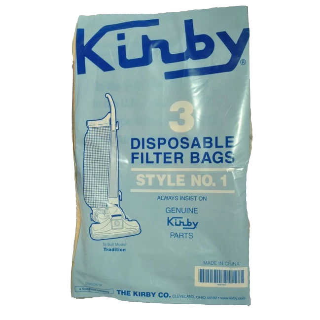 Responsible Kirby Type 1 Traditional Upright Vacuum Bag 3-Pack Smooth