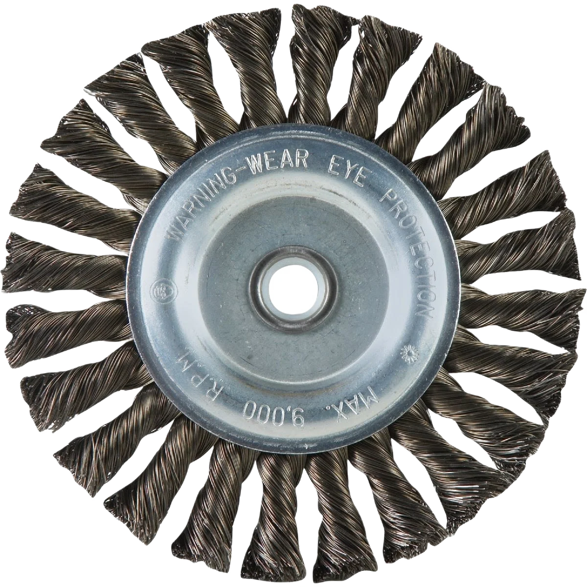 Secure Weiler Twist Knot Bench Grinder Wire Wheel Soft