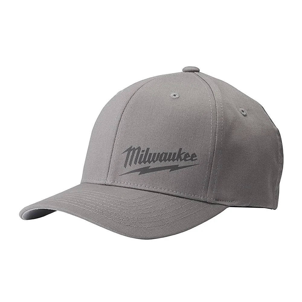 Natural Milwaukee Fitted Hat Gray Genuine