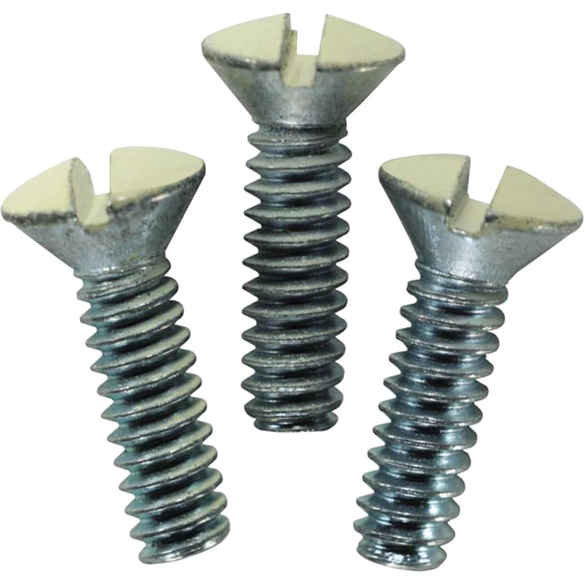 Premium Leviton Ivory 1 2 In. Metal Wall Plate Screw 20-Pack Solid
