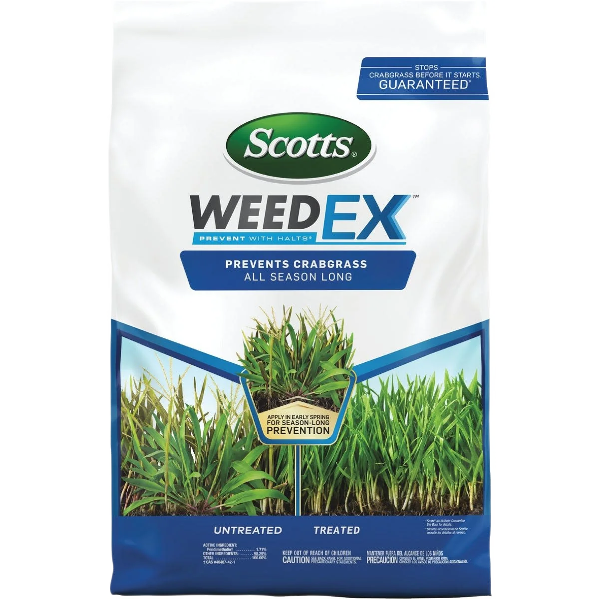 Easy-to-Use Scotts WeedEX Prevent with Halts 10.06 lbs. Proven