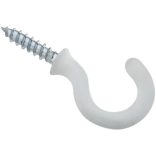 Certified National Hardware 3 4 White Vinyl Cup Hook 50 Count Proven