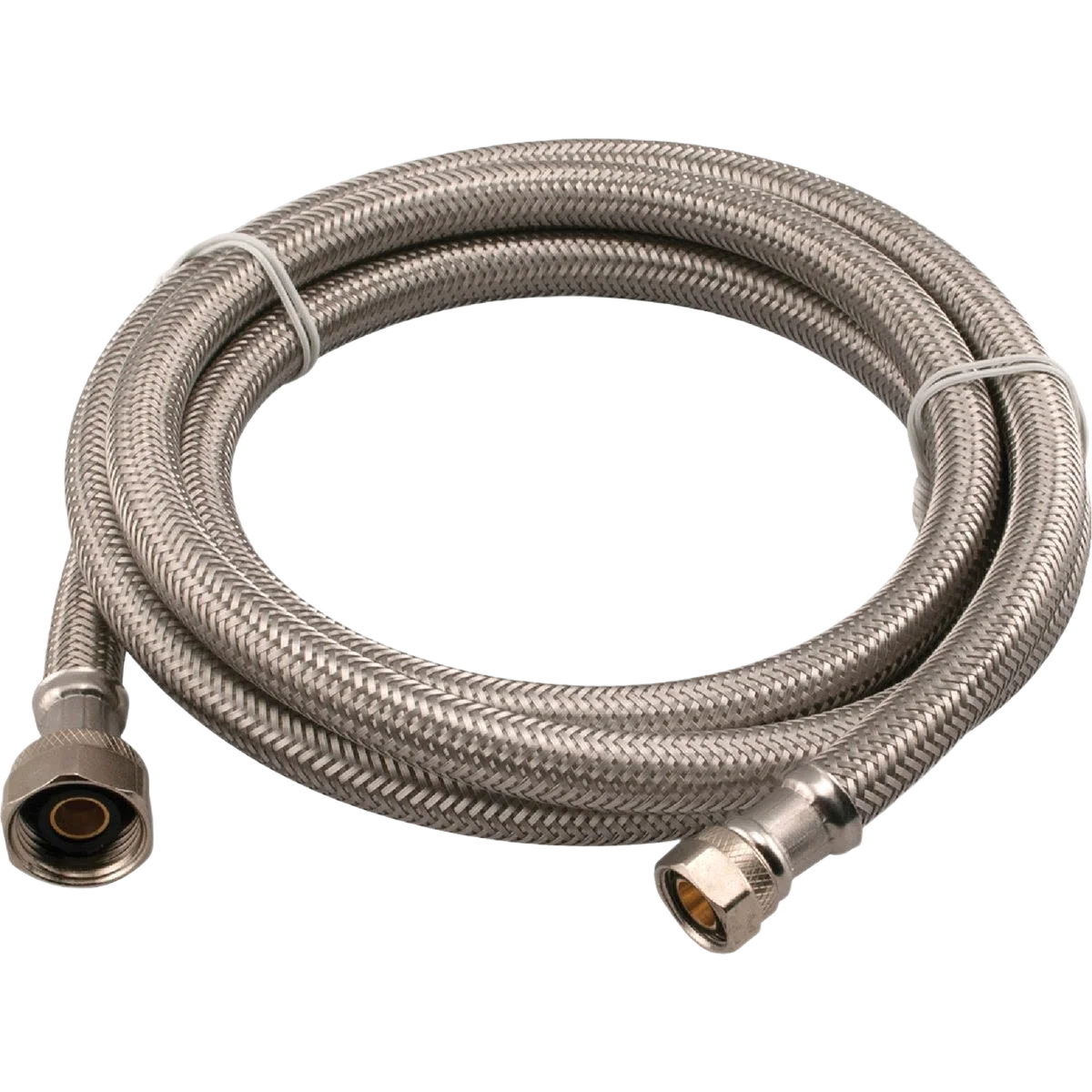 Eco-Friendly Do it Stainless Steel Faucet Connector 3 8 In. C x 1 2 In. F x 72 In. L Traditional