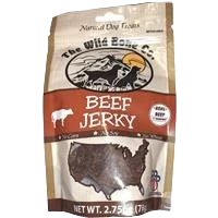 Green The Wild Bone Beef Jerky Natural Dog Treats 2.75 oz. Organic