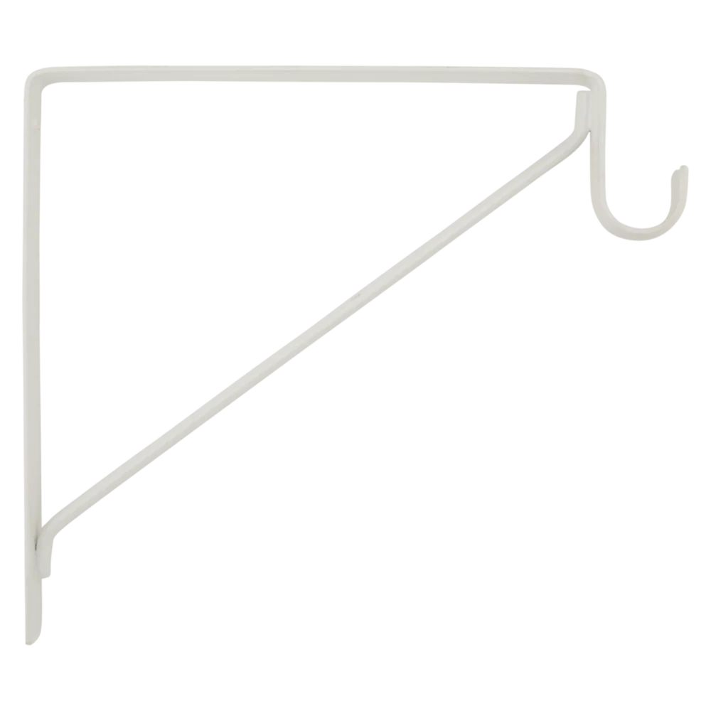 Premium Material National Hardware White Heavy Duty Shelf Rod Bracket Bulk Easy-to-Use