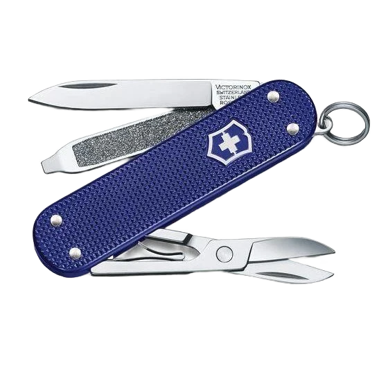 Easy-to-Use Victorinox Swiss Army Classic Alox Pocket Knife Night Dive Optimized